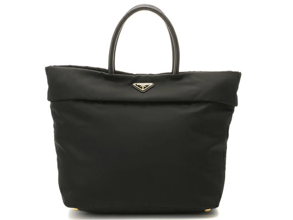 Prada Tote Tessuto Saffiano bag black leather